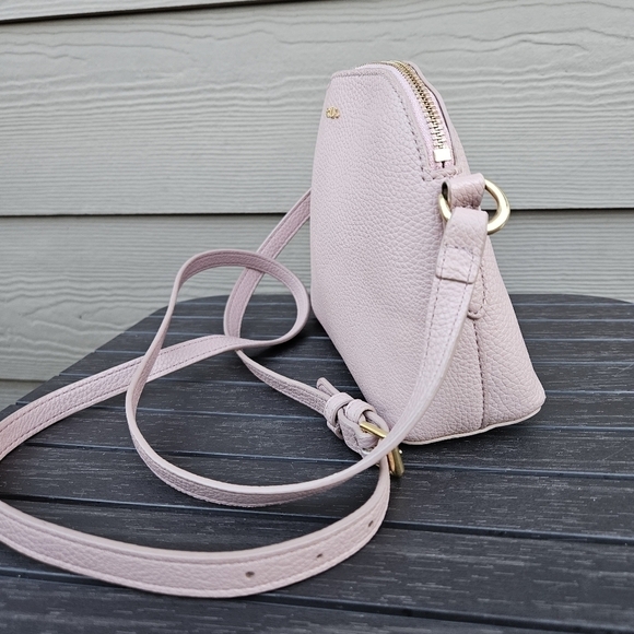 Ralph Lauren Andover Light Pink Crossbody Bag Small Mini Purse Long Strap - Picture 3 of 16
